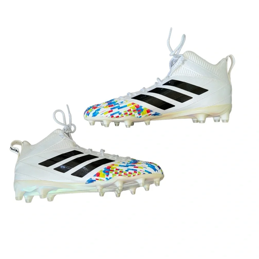 EUC ADIDAS Freak Football Soccer White/multi Color Size 15 CLU 600001 ART EE4667